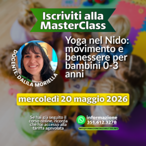 Formazione Tagesmutter Master Class 2026 Yoga nel Nido: movimento e benessere per bambini 0-3 anni