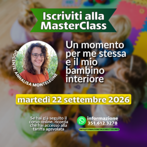 Formazione Tagesmutter Master Class 2026 Un momento per me stessa e il mio bambino interiore
